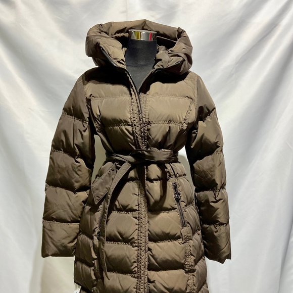New Duck Down Flash Geo Super Warm Winter Coat & Puffer Jacket Large in Tan - Picture 3 of 14